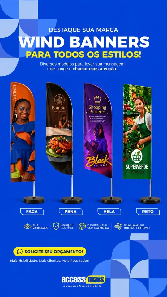 Wind banners personalizado da Access Mais